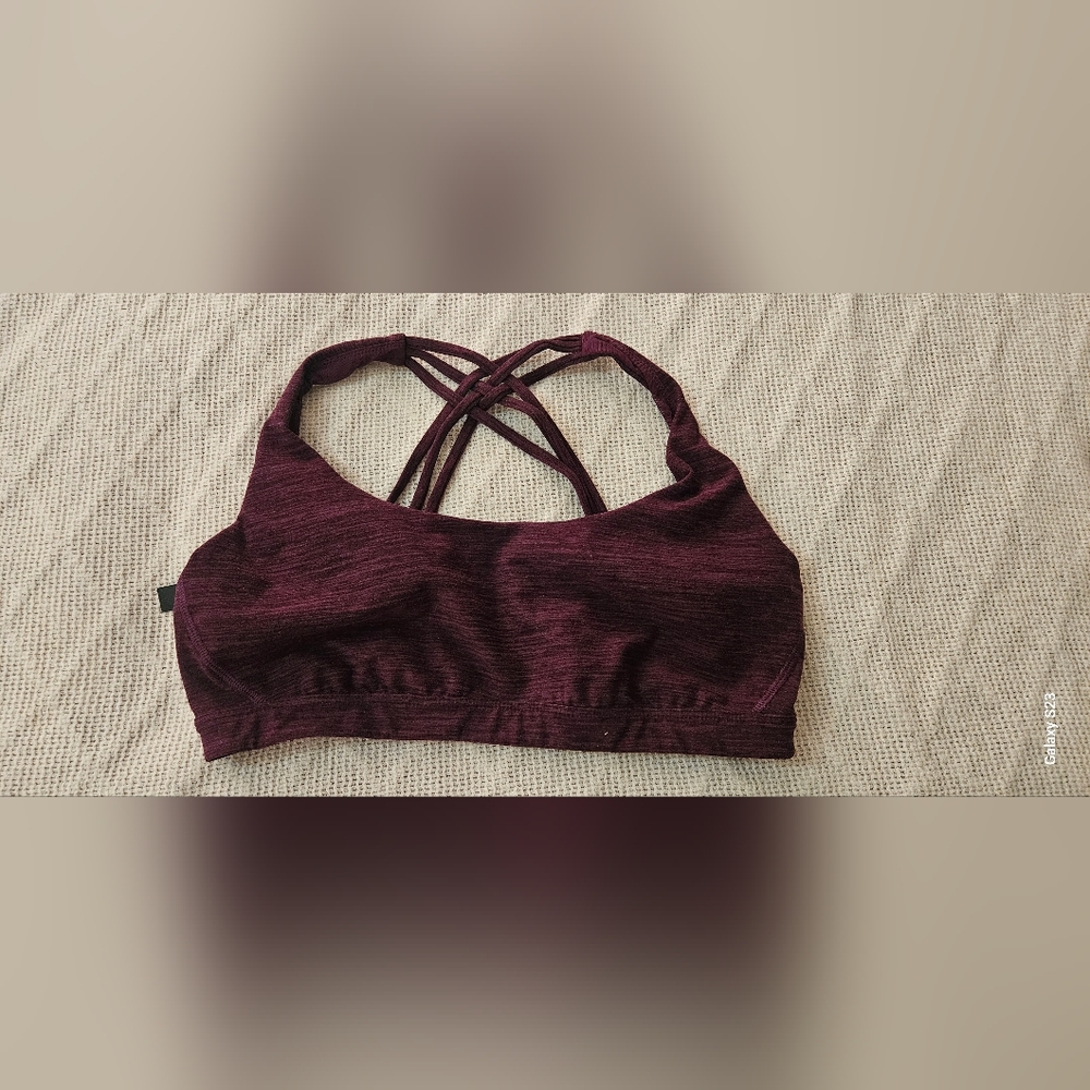 Women's Burgundy Sports Bra